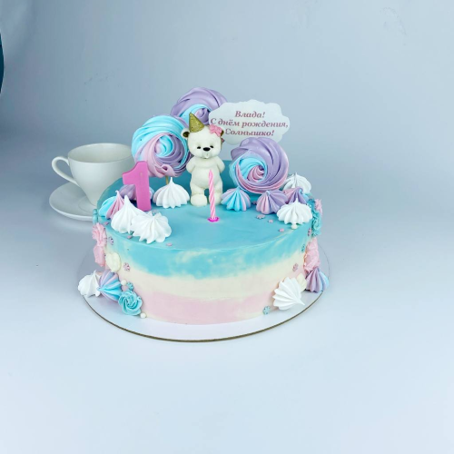 Мишка со свечкой - кондитерская Кондитерская Сита Рама в Комсомольск-на-Амуре заказать торт десерт пирожное онлайн