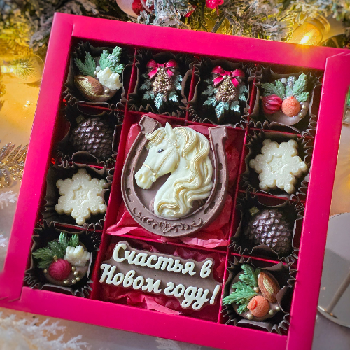 Макси набор "Лошадь с подковой" - кондитерская Кондитерское ПоЛе в Санкт-Петербург заказать торт десерт пирожное онлайн