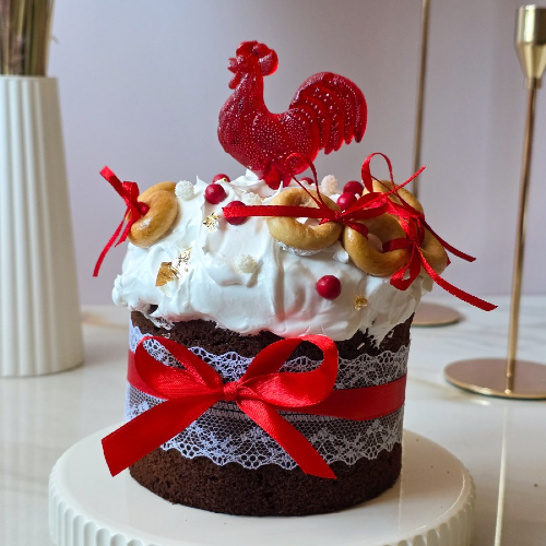 Кулич "Петушок" - кондитерская Кондитерское ПоЛе в Санкт-Петербург заказать торт десерт пирожное онлайн