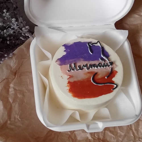 Бенто с контурным рисунком и мазками - кондитерская Марина Глухова Бенто | Моти | Картошка | Торты в Тольятти заказать торт десерт пирожное онлайн