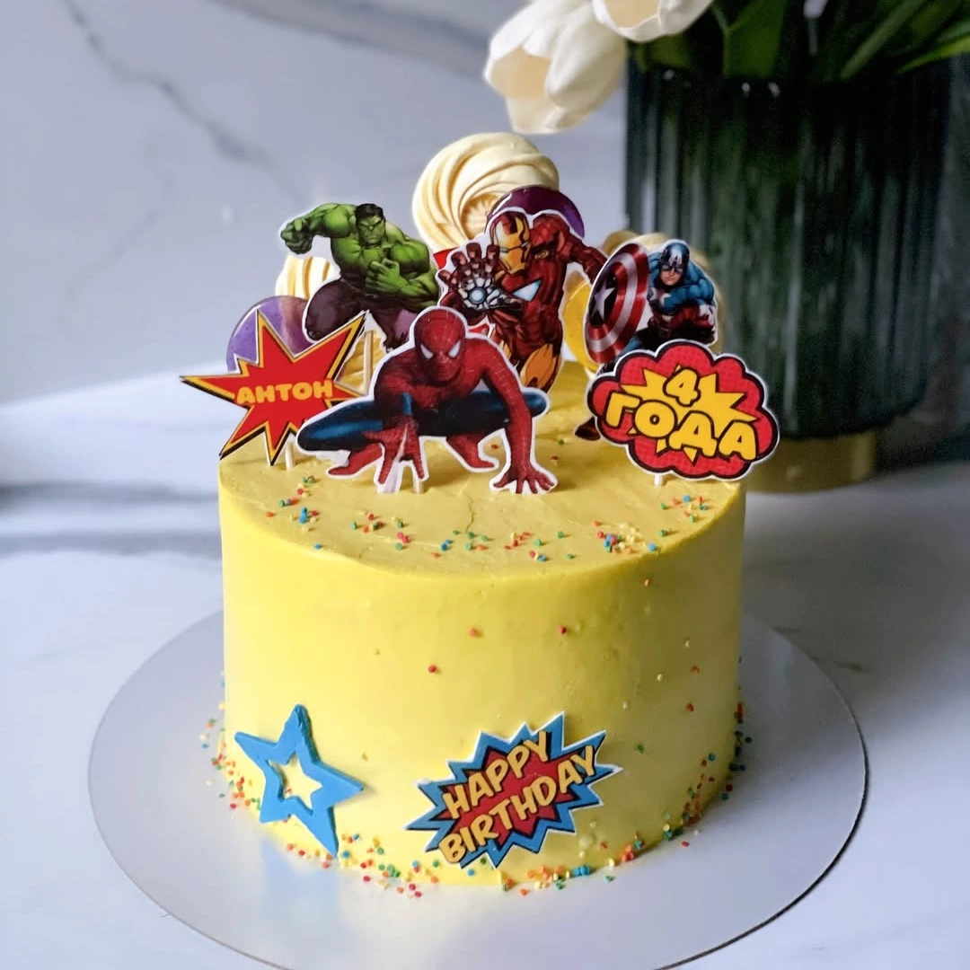 Торт Человек паук - кондитерская Sweet Market в Комсомольск-на-Амуре заказать торт десерт пирожное онлайн
