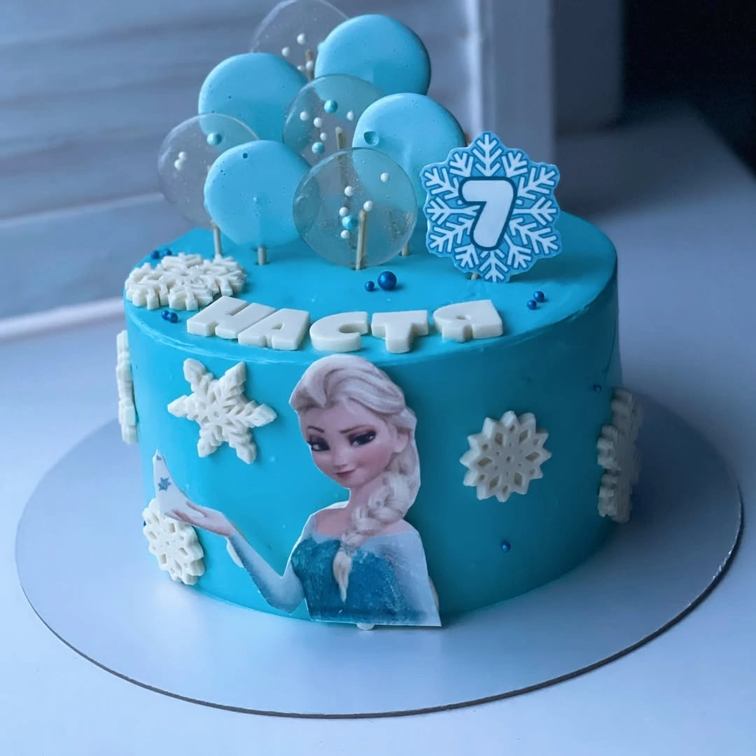 Торт Снежная принцесса - кондитерская Sweet Market в Комсомольск-на-Амуре заказать торт десерт пирожное онлайн