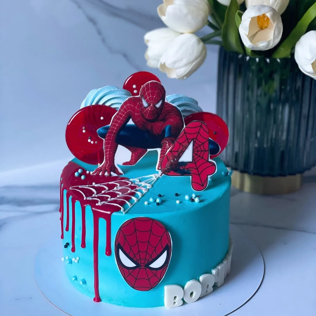 Торт Spider-man - кондитерская Sweet Market в Комсомольск-на-Амуре заказать торт десерт пирожное онлайн