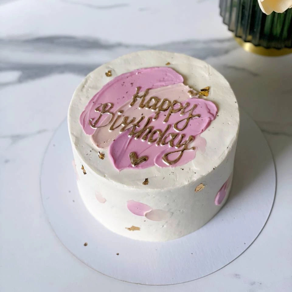 Розовый день рождения - кондитерская Sweet Market в Комсомольск-на-Амуре заказать торт десерт пирожное онлайн